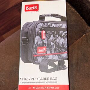 Black and Gray Sling Portable Bag for Men